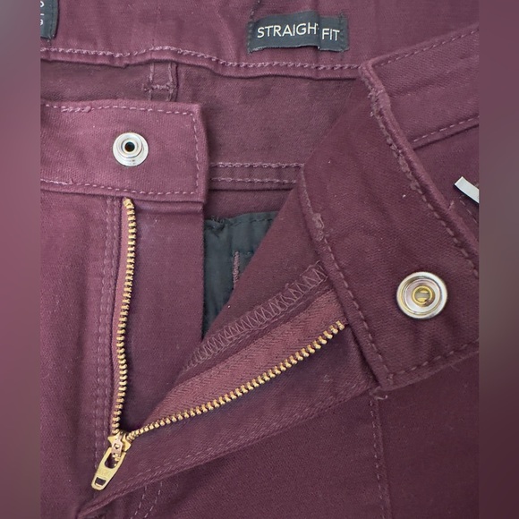 Woman’s Lee Modern Series Burgundy Straight Fit Soft Carpenter Jean 12 M… - Picture 7 of 8